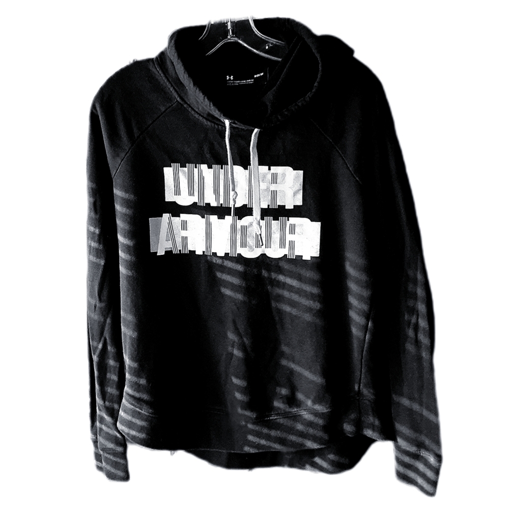 Shook Under Armour Black Hoodie White Details
